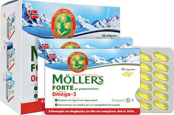 Εικόνα της Moller's Forte Omega-3 Μουρουνέλαιο 150caps
