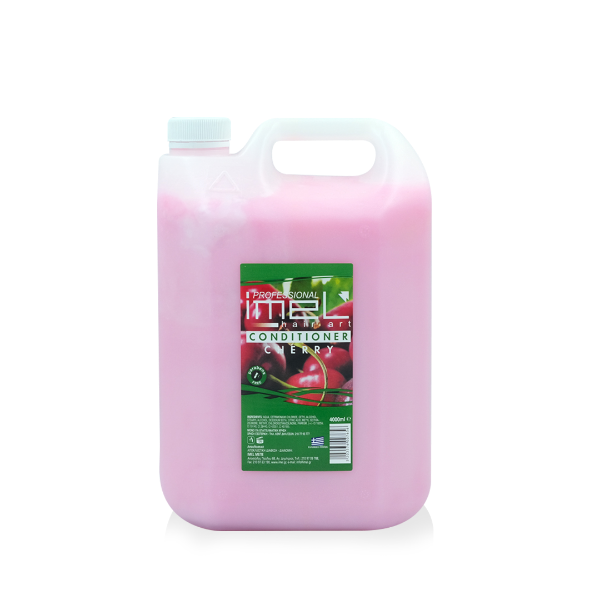 Conditioner Imel Cherry για όλους τους τύπους μαλλιών σε επαγγελματική συσκευασία 4000ml