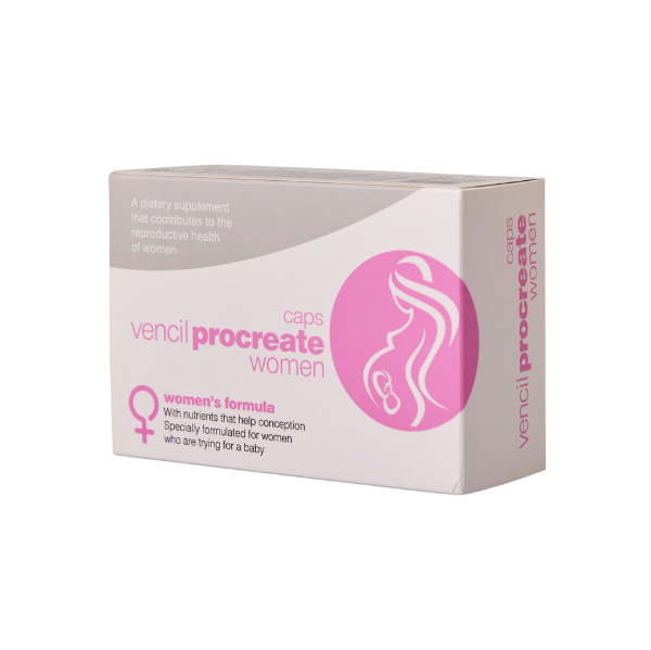 Εικόνα της VENCIL PROCREATE WOMEN 60CAPS (Συμπλήρωμα διατροφής γυναίκες)
