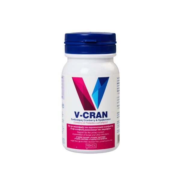 Εικόνα της VENCIL V-CRAN 60 CAPS (Συμπλήρωμα διατροφής με κράνμπερι )