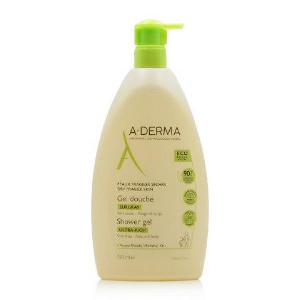 Εικόνα της A-DERMA Αφρόλουτρο Τζελ Καθαρισμού Ξηρές Επιδερμίδες 750ml