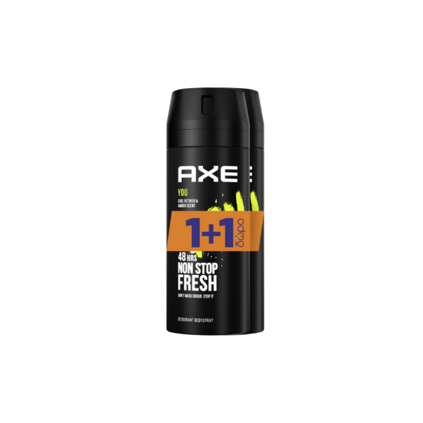 Εικόνα της Axe You Αποσμητικό 48h σε Spray 2x150ml