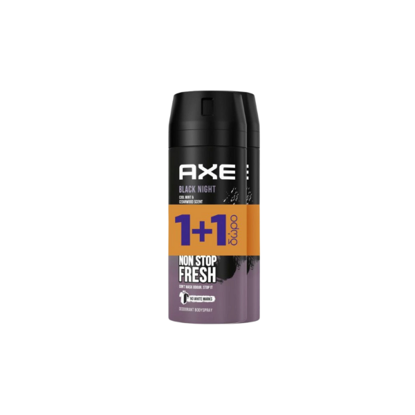 Εικόνα της Axe Black Night Αποσμητικό σε Spray 2x150ml