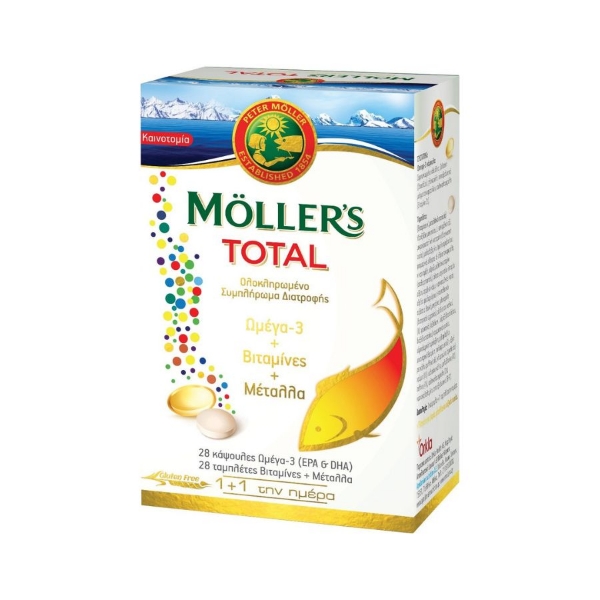 Εικόνα της Moller's Total Ιχθυέλαιο 28caps
