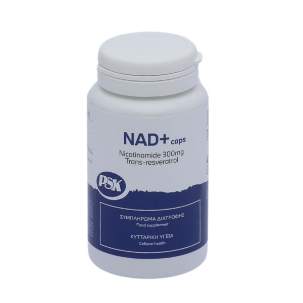 Εικόνα της PSK NAD+ 60 Caps Συμπλήρωμα για Φυσική Παραγωγή Ενέργειας