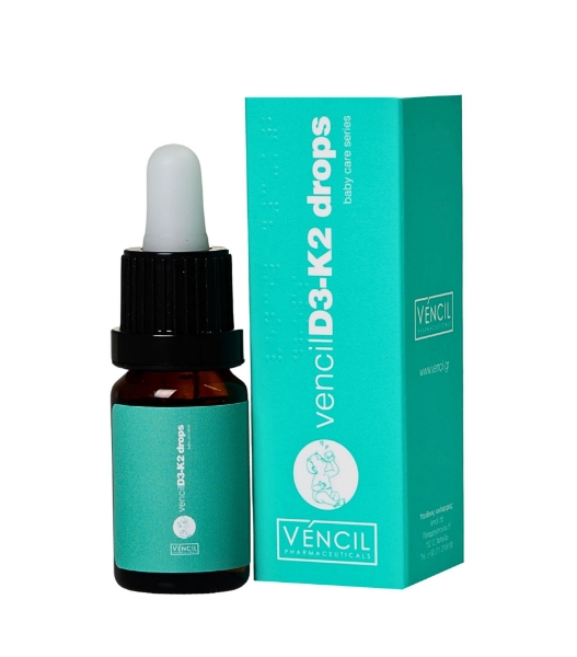 Εικόνα της Vencil D3-K2 Drops 10ML (Συμπλήρωμα διατροφής D3-Κ2 για παιδιά)