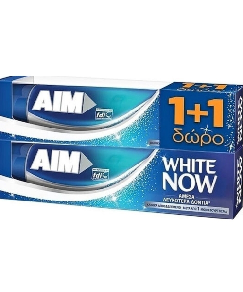 Εικόνα της AIM White Now Οδοντόκρεμα 2x75ml.