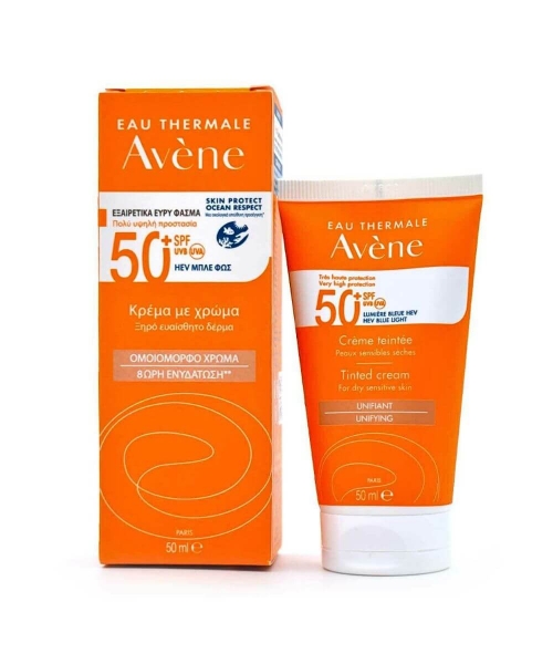 Εικόνα της Avene Eau Thermale Αντηλιακή Κρέμα Προσώπου SPF50 με Χρώμα 50ml