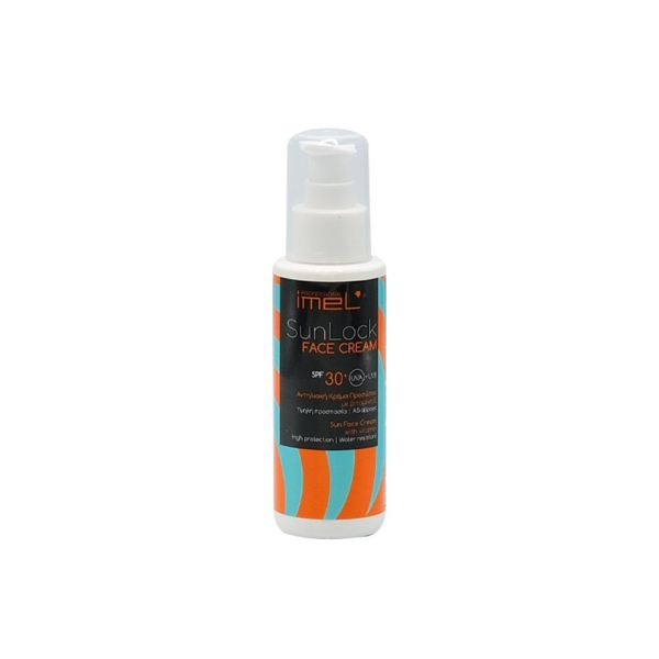 Αντηλιακή κρέμα προσώπου SPF30 με προστασία UVA/UVB 100ml Imel SunLock