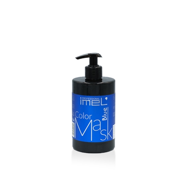 Χρωμομάσκα μαλλιών Imel Color Mask Blue 500ml για ανανέωση της μπλε απόχρωσης σε βαμμένα μαλλιά