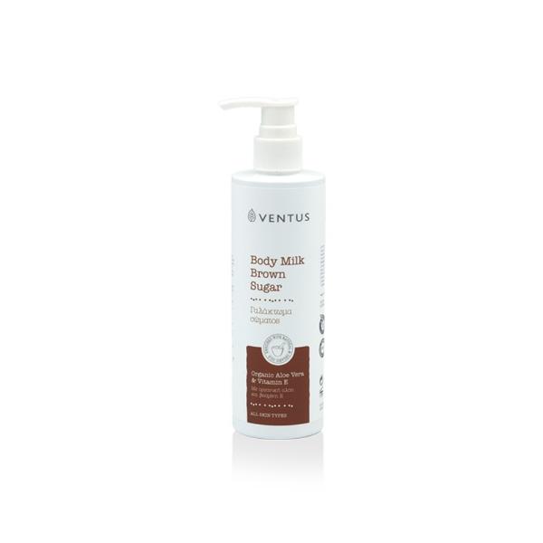 Imel Ventus Brown Sugar Vegan Ενυδατικό Γαλάκτωμα Σώματος 250ml με Aloe Vera και άρωμα καστανής ζάχαρης
