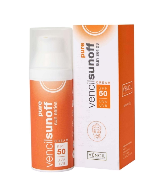 Εικόνα της Vencil Sunoff Pure Cream SPF50 50ml Αντηλιακό Προσώπου