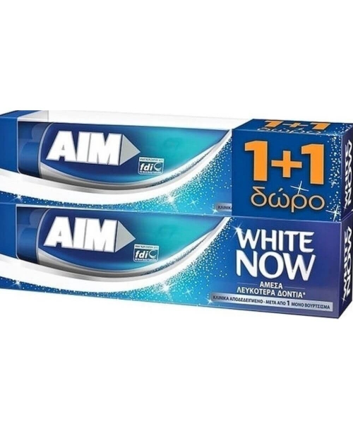 Εικόνα της AIM White Now Οδοντόκρεμα 2x75ml
