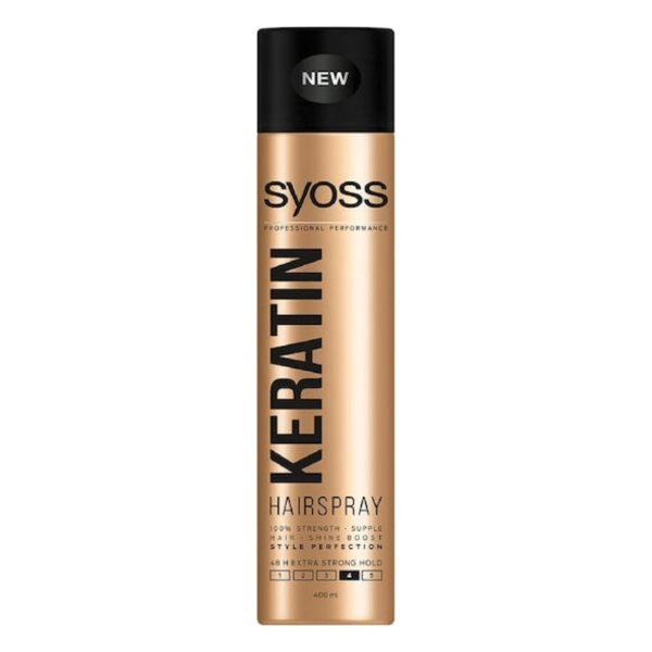 Εικόνα της Syoss Hairspray Keratin Spray Μαλλιών για Κράτημα 400ml