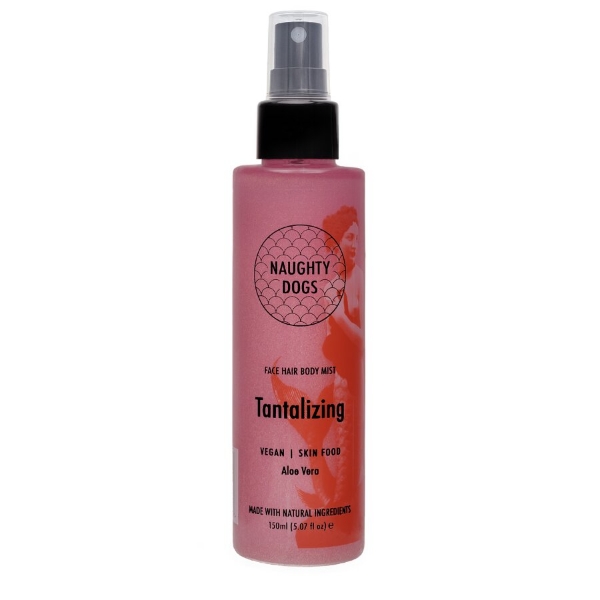 Εικόνα της Naughty Dogs Face Hair Body Mist Pink Shimmer Tantalizing 150ml