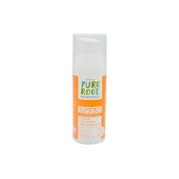 Εικόνα της Αντηλιακή Κρέμα Προσώπου Ventus Pure Root SPF 30 50ml