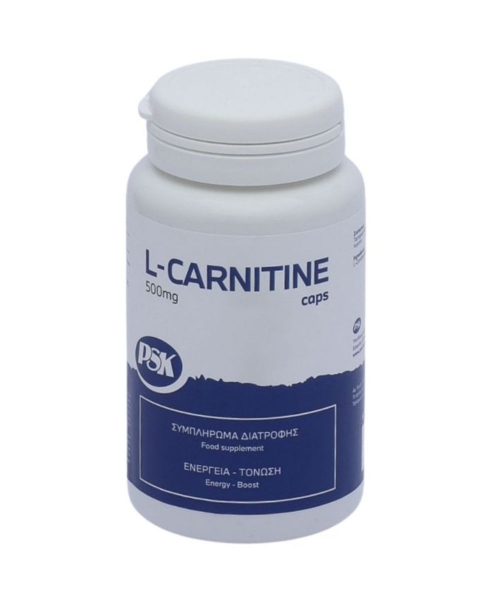 Εικόνα της PSK L-Carnitine 60 Caps Συμπλήρωμα για Ενέργεια - Τόνωση