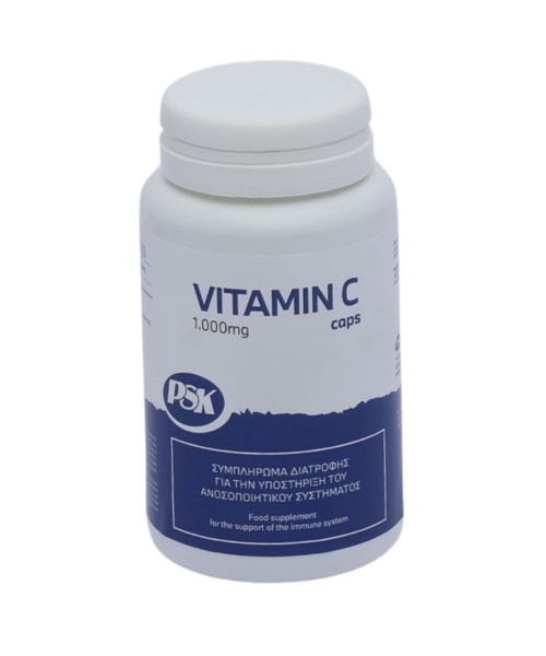 Εικόνα της PSK Vitamin C 1000mg 60 Caps Συμπλήρωμα για το Ανοσοποιητικό