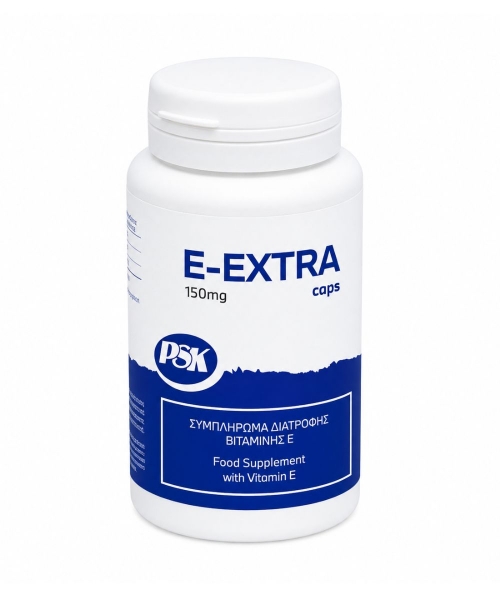 Εικόνα της PSK E-Extra 60 Caps Συμπλήρωμα Διατροφής Βιταμίνης Ε