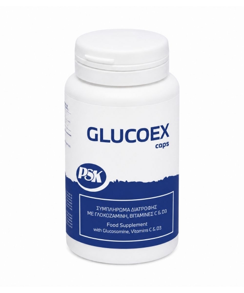 Εικόνα της PSK Glucoex 60Caps Συμπλήρωμα Διατροφής για Οστά,Δέρμα,Αρθρώσεις