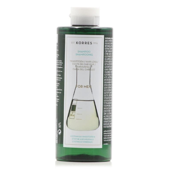 Σαμπουάν κατά της τριχόπτωσης για άνδρες 400ml KORRES Κυστίνη & Ιχνοστοιχεία